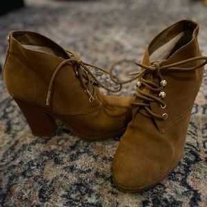 Michael Kors suede leather booties